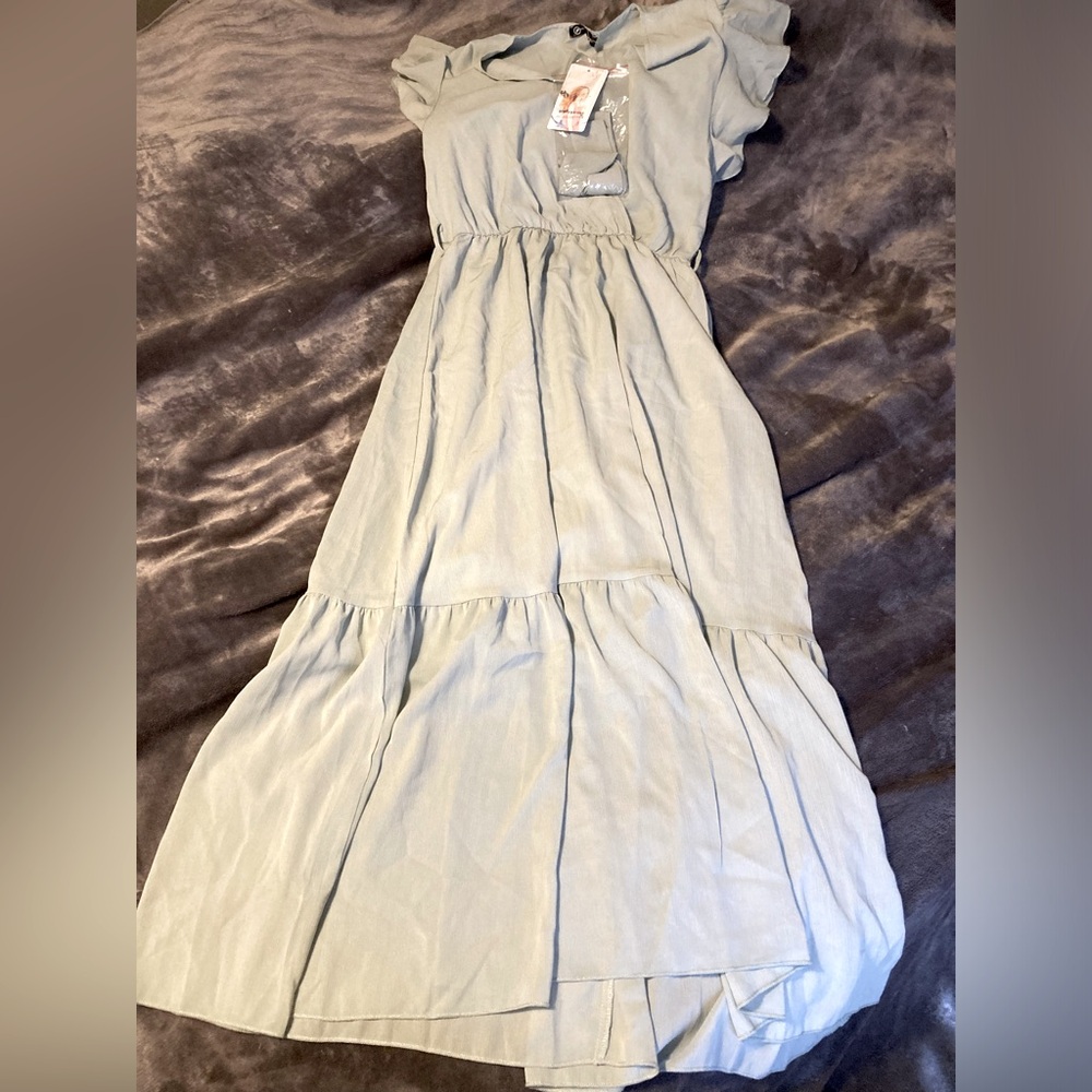 PRETTYGARDEN Women's Boho Dress Casual Short Sleeve Maxi Dress